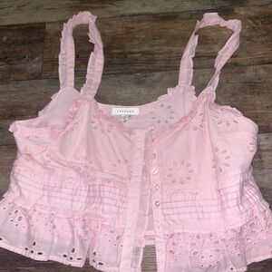 topshop pink top